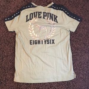 Army green Victoria Secret PINK shirt